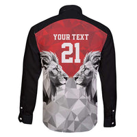 Kenya Rugby Custom Family Matching Tank Maxi Dress and Hawaiian Shirt Red Kenyan 22-23 Motif - Wonder Print Shop