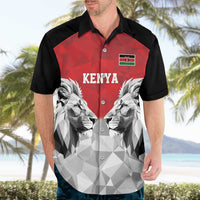 Kenya Rugby Custom Hawaiian Shirt Red Kenyan 22-23 Motif - Wonder Print Shop