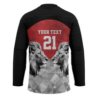 Kenya Rugby Custom Hockey Jersey Red Kenyan 22-23 Motif - Wonder Print Shop