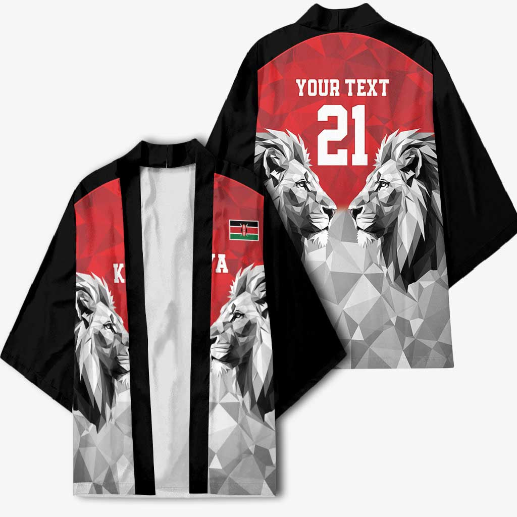 Kenya Rugby Custom Kimono Red Kenyan 22-23 Motif - Wonder Print Shop