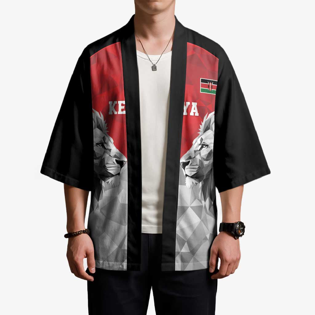 Kenya Rugby Custom Kimono Red Kenyan 22-23 Motif - Wonder Print Shop