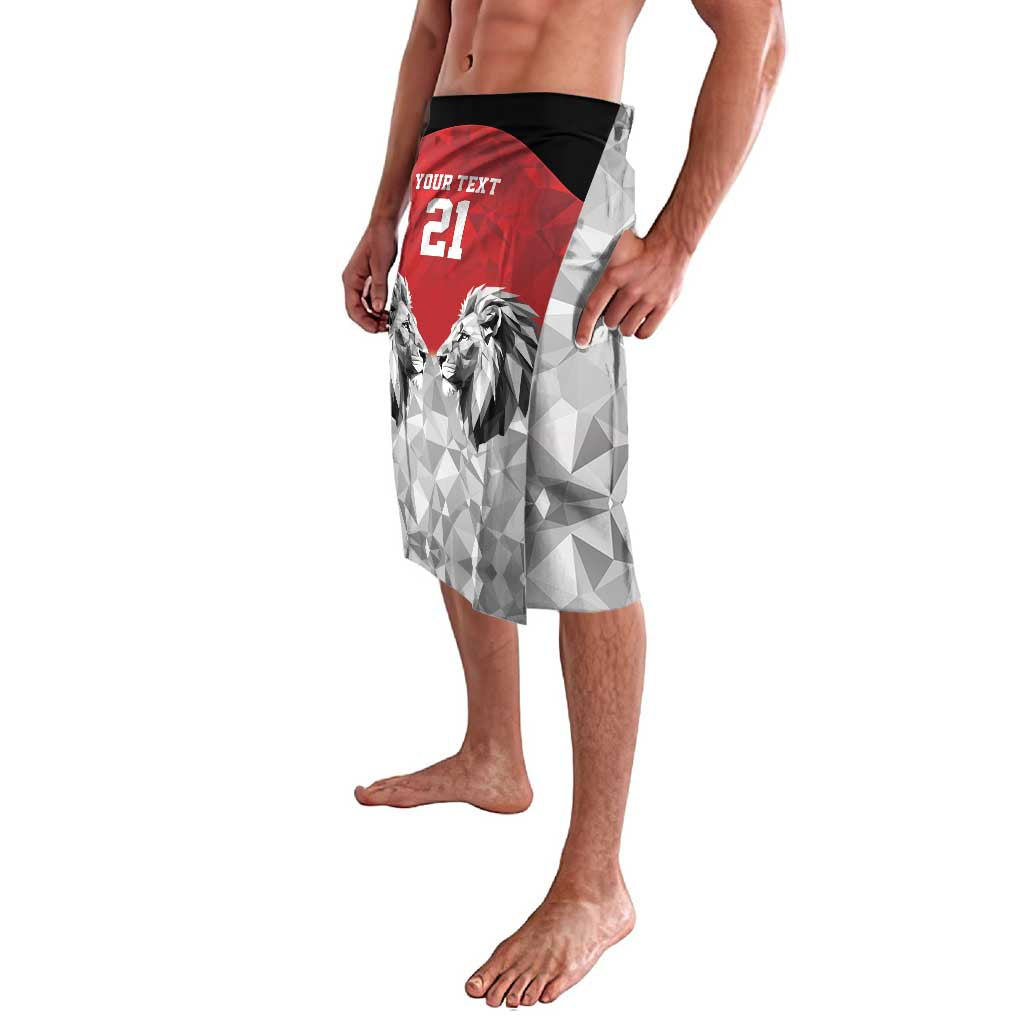 Kenya Rugby Custom Lavalava Red Kenyan 22-23 Motif - Wonder Print Shop