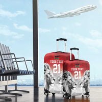 Kenya Rugby Custom Luggage Cover Red Kenyan 22-23 Motif - Wonder Print Shop