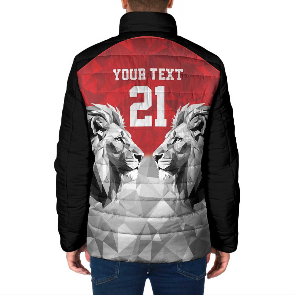 Kenya Rugby Custom Padded Jacket Red Kenyan 22-23 Motif - Wonder Print Shop
