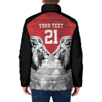 Kenya Rugby Custom Padded Jacket Red Kenyan 22-23 Motif - Wonder Print Shop