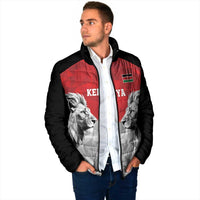 Kenya Rugby Custom Padded Jacket Red Kenyan 22-23 Motif - Wonder Print Shop