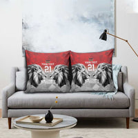 Kenya Rugby Custom Pillow Cover Red Kenyan 22-23 Motif - Wonder Print Shop