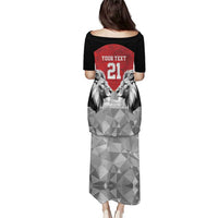 Kenya Rugby Custom Puletasi Red Kenyan 22-23 Motif - Wonder Print Shop