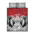 Kenya Rugby Custom Quilt Bed Set Red Kenyan 22-23 Motif - Wonder Print Shop