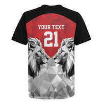 Kenya Rugby Custom Rugby Jersey Red Kenyan 22-23 Motif - Wonder Print Shop