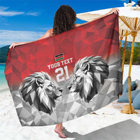 Kenya Rugby Custom Sarong Red Kenyan 22-23 Motif - Wonder Print Shop