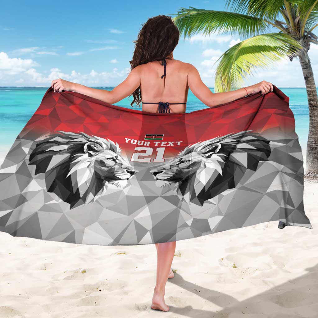 Kenya Rugby Custom Sarong Red Kenyan 22-23 Motif - Wonder Print Shop