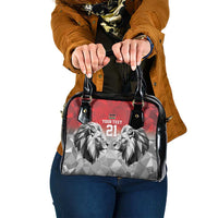 Kenya Rugby Custom Shoulder Handbag Red Kenyan 22-23 Motif - Wonder Print Shop