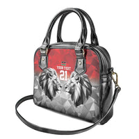 Kenya Rugby Custom Shoulder Handbag Red Kenyan 22-23 Motif - Wonder Print Shop