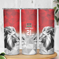 Kenya Rugby Custom Skinny Tumbler Red Kenyan 22-23 Motif - Wonder Print Shop