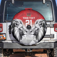 Kenya Rugby Custom Spare Tire Cover Red Kenyan 22-23 Motif - Wonder Print Shop