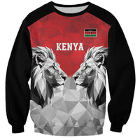 Kenya Rugby Custom Sweatshirt Red Kenyan 22-23 Motif - Wonder Print Shop