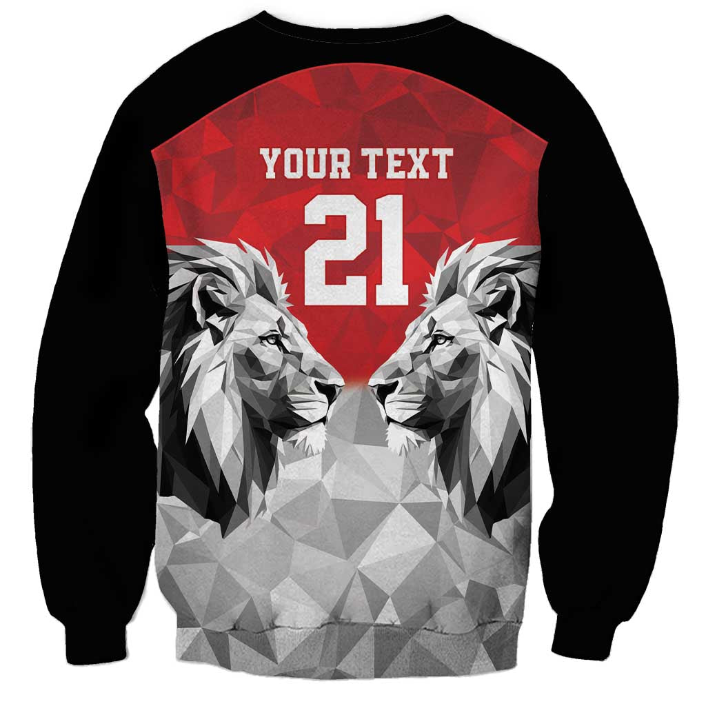 Kenya Rugby Custom Sweatshirt Red Kenyan 22-23 Motif - Wonder Print Shop