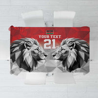 Kenya Rugby Custom Tablecloth Red Kenyan 22-23 Motif - Wonder Print Shop