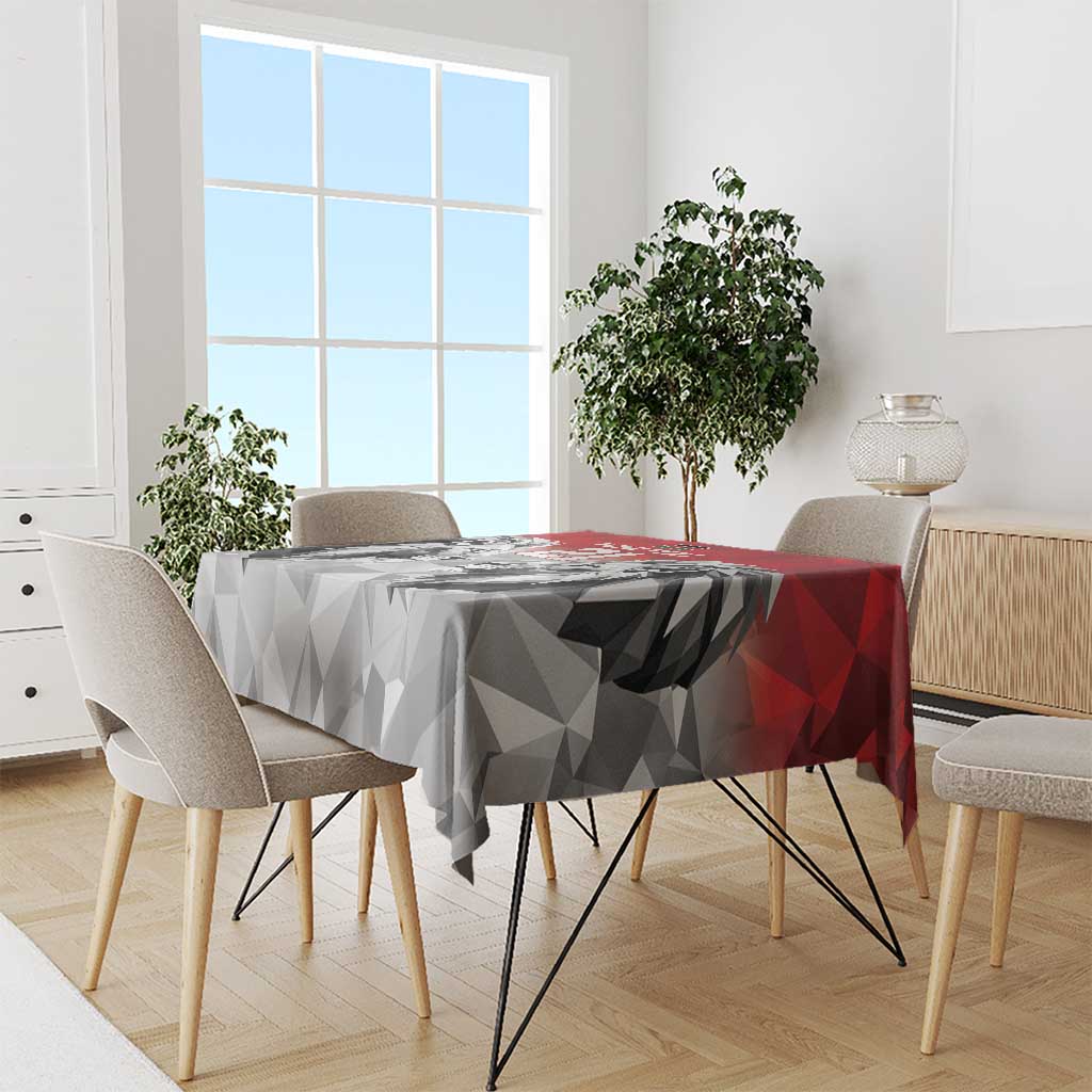 Kenya Rugby Custom Tablecloth Red Kenyan 22-23 Motif - Wonder Print Shop