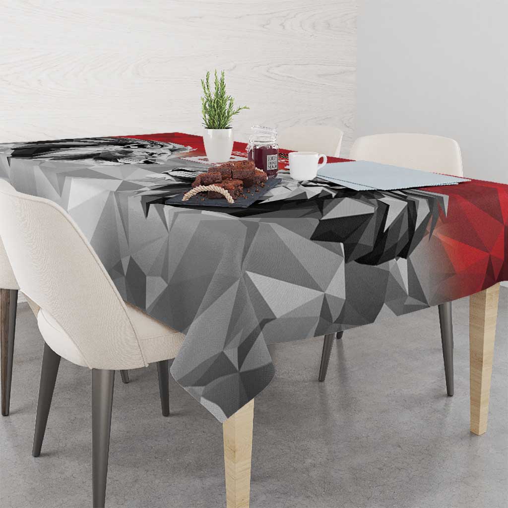 Kenya Rugby Custom Tablecloth Red Kenyan 22-23 Motif - Wonder Print Shop