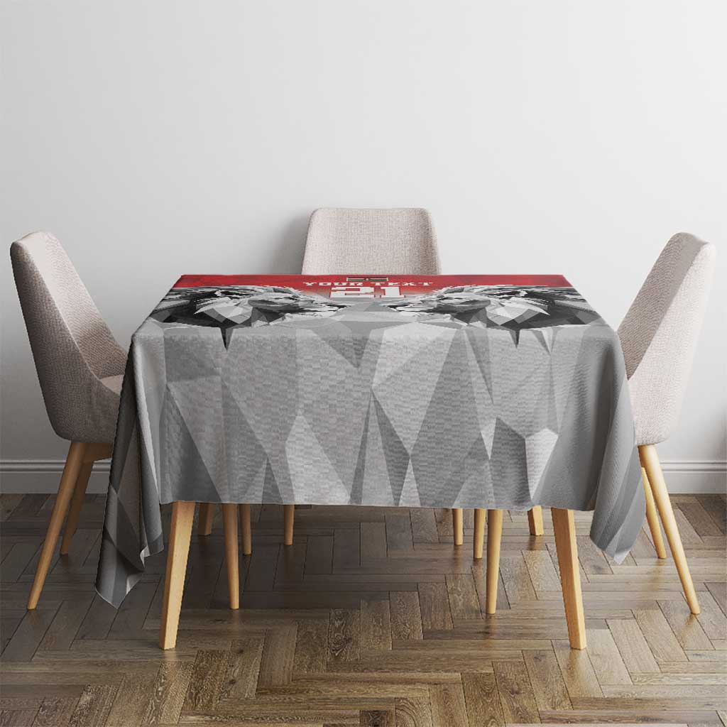 Kenya Rugby Custom Tablecloth Red Kenyan 22-23 Motif - Wonder Print Shop