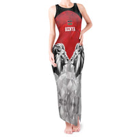Kenya Rugby Custom Tank Maxi Dress Red Kenyan 22-23 Motif - Wonder Print Shop