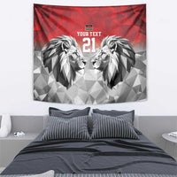 Kenya Rugby Custom Tapestry Red Kenyan 22-23 Motif - Wonder Print Shop