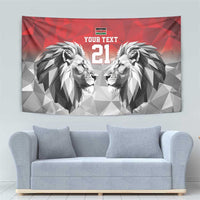 Kenya Rugby Custom Tapestry Red Kenyan 22-23 Motif - Wonder Print Shop