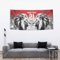 Kenya Rugby Custom Tapestry Red Kenyan 22-23 Motif - Wonder Print Shop