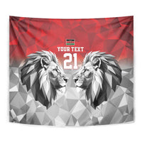 Kenya Rugby Custom Tapestry Red Kenyan 22-23 Motif - Wonder Print Shop