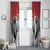 Kenya Rugby Custom Window Curtain Red Kenyan 22-23 Motif - Wonder Print Shop
