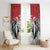 Kenya Rugby Custom Window Curtain Red Kenyan 22-23 Motif - Wonder Print Shop