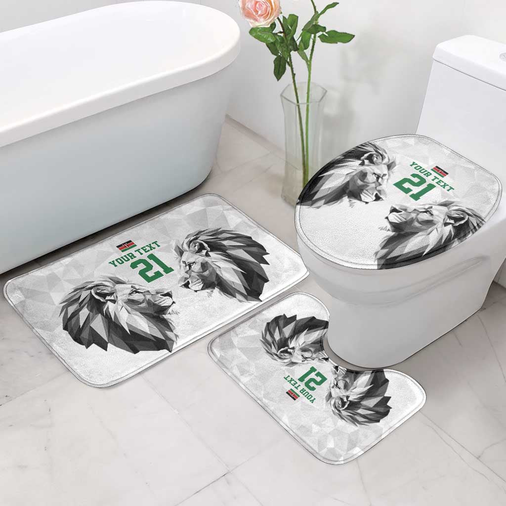 Kenya Rugby Custom Bathroom Set White Kenyan 22-23 Motif - Wonder Print Shop
