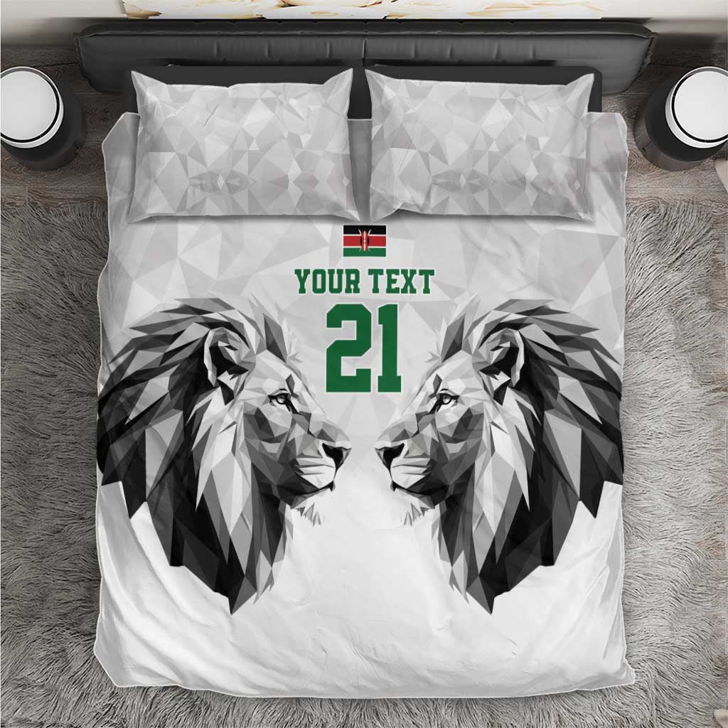 Kenya Rugby Custom Bedding Set White Kenyan 22-23 Motif - Wonder Print Shop
