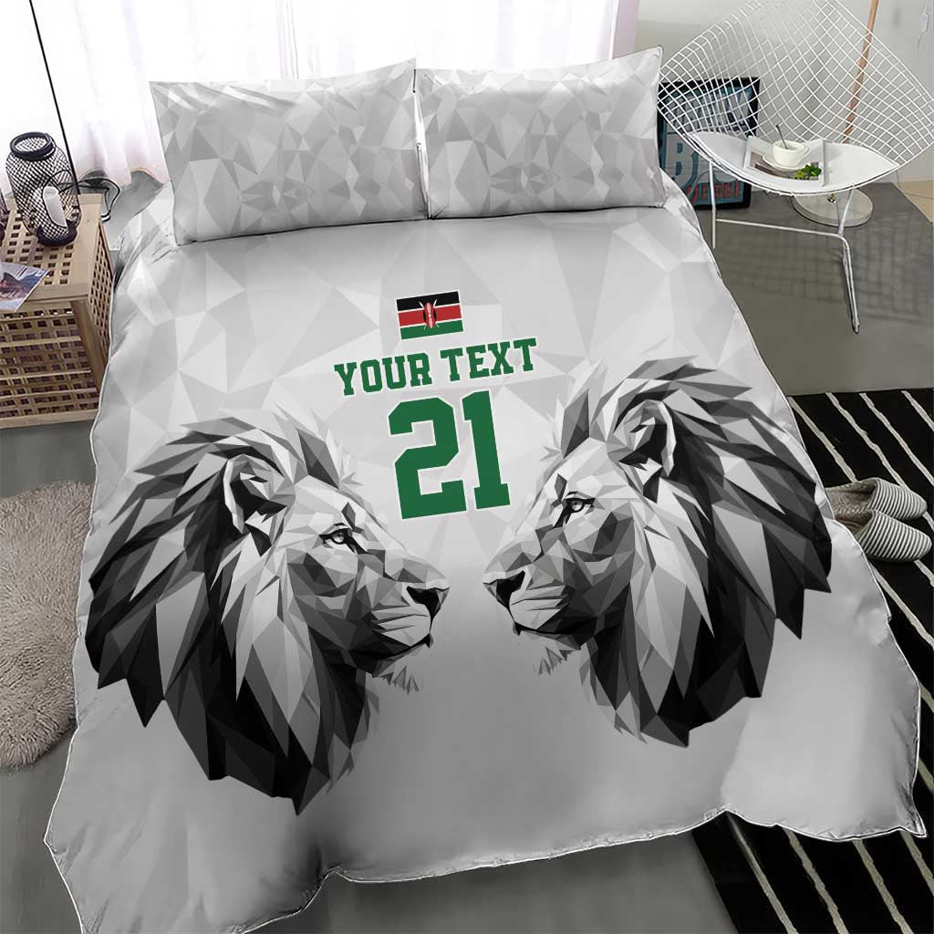 Kenya Rugby Custom Bedding Set White Kenyan 22-23 Motif - Wonder Print Shop