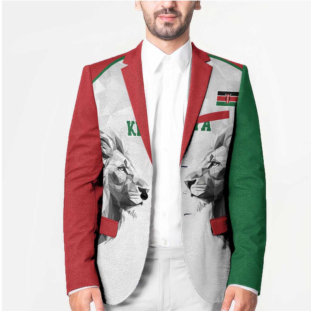 Kenya Rugby Custom Blazer White Kenyan 22-23 Motif - Wonder Print Shop