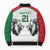 Kenya Rugby Custom Bomber Puffer Jacket White Kenyan 22-23 Motif - Wonder Print Shop