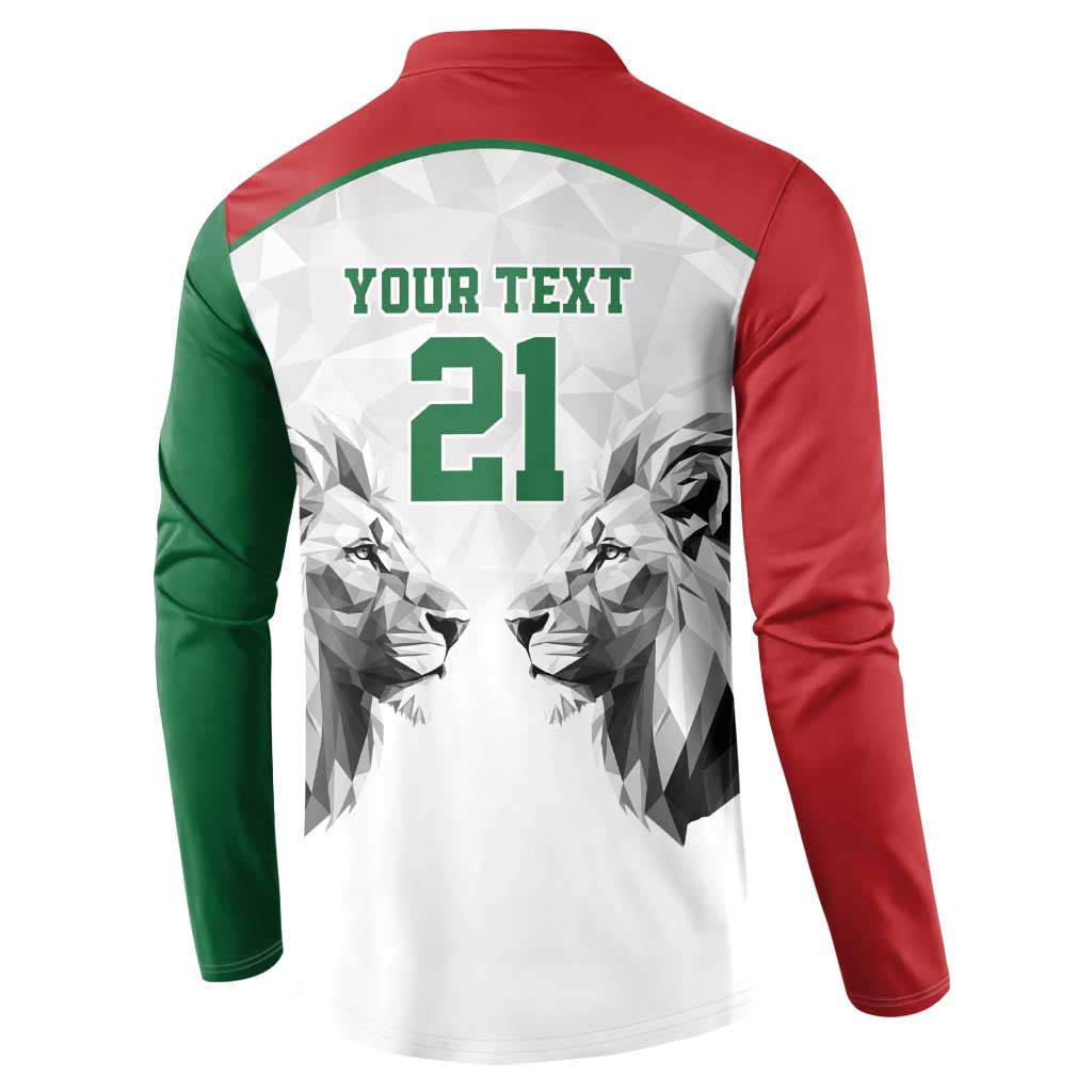 Kenya Rugby Custom Button Sweatshirt White Kenyan 22-23 Motif - Wonder Print Shop