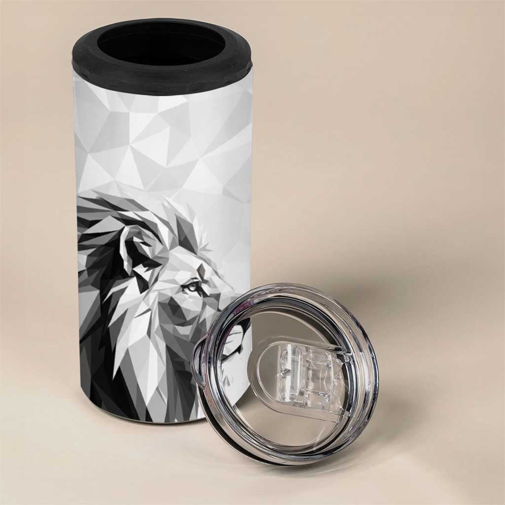 Kenya Rugby Custom 4 in 1 Can Cooler Tumbler White Kenyan 22-23 Motif - Wonder Print Shop