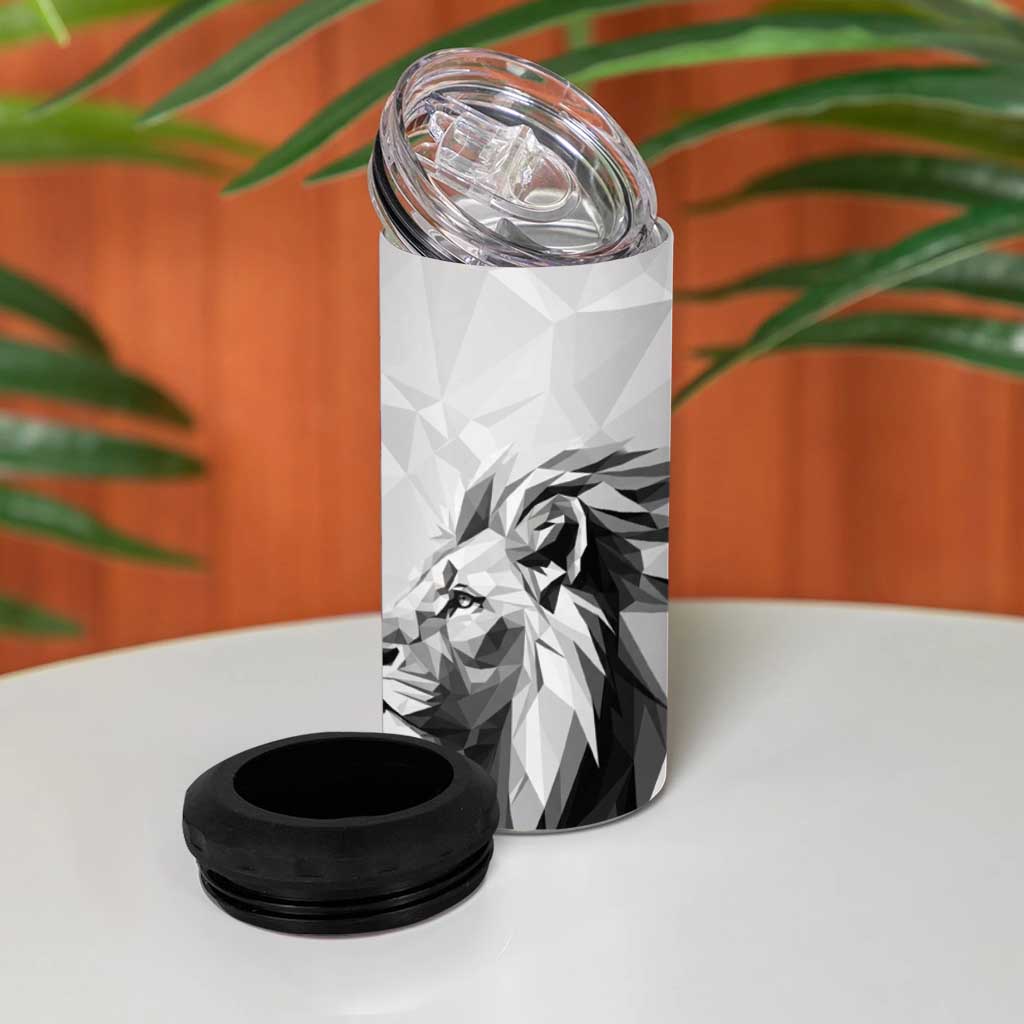 Kenya Rugby Custom 4 in 1 Can Cooler Tumbler White Kenyan 22-23 Motif - Wonder Print Shop