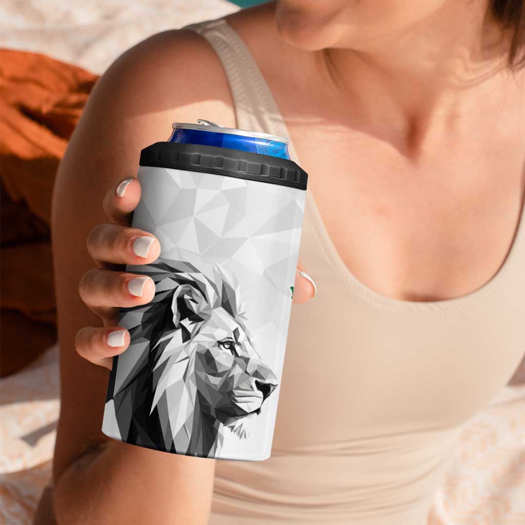 Kenya Rugby Custom 4 in 1 Can Cooler Tumbler White Kenyan 22-23 Motif - Wonder Print Shop