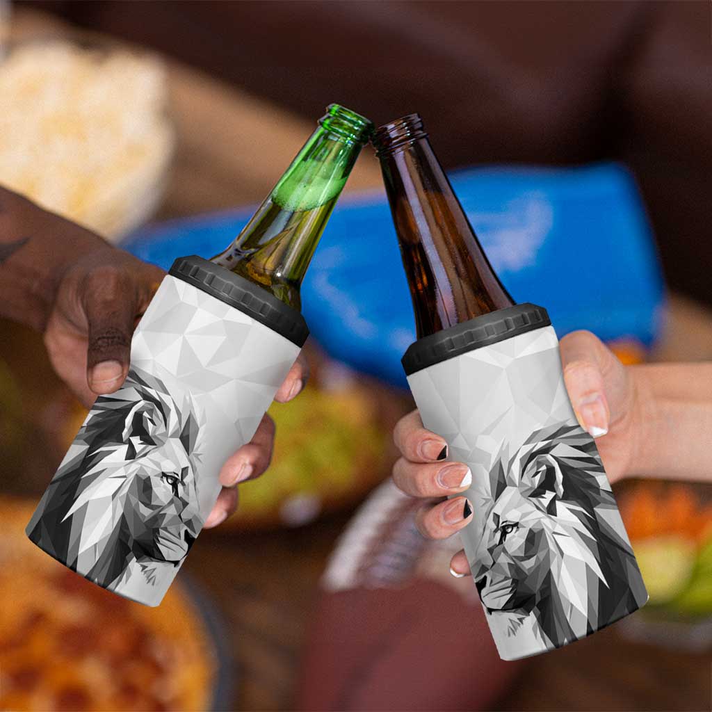 Kenya Rugby Custom 4 in 1 Can Cooler Tumbler White Kenyan 22-23 Motif - Wonder Print Shop