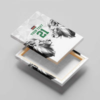 Kenya Rugby Custom Canvas Wall Art White Kenyan 22-23 Motif - Wonder Print Shop