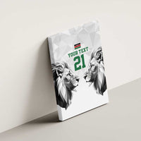 Kenya Rugby Custom Canvas Wall Art White Kenyan 22-23 Motif - Wonder Print Shop