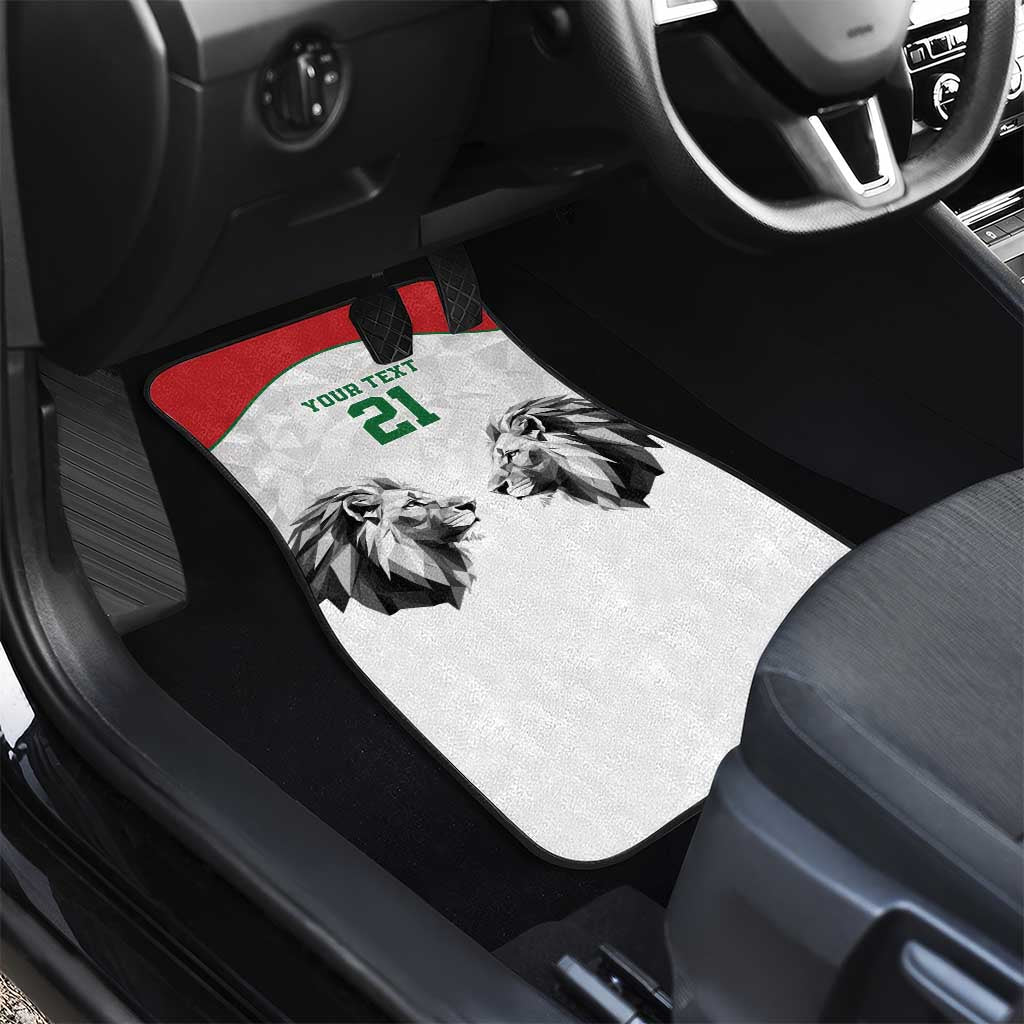 Kenya Rugby Custom Car Mats White Kenyan 22-23 Motif - Wonder Print Shop