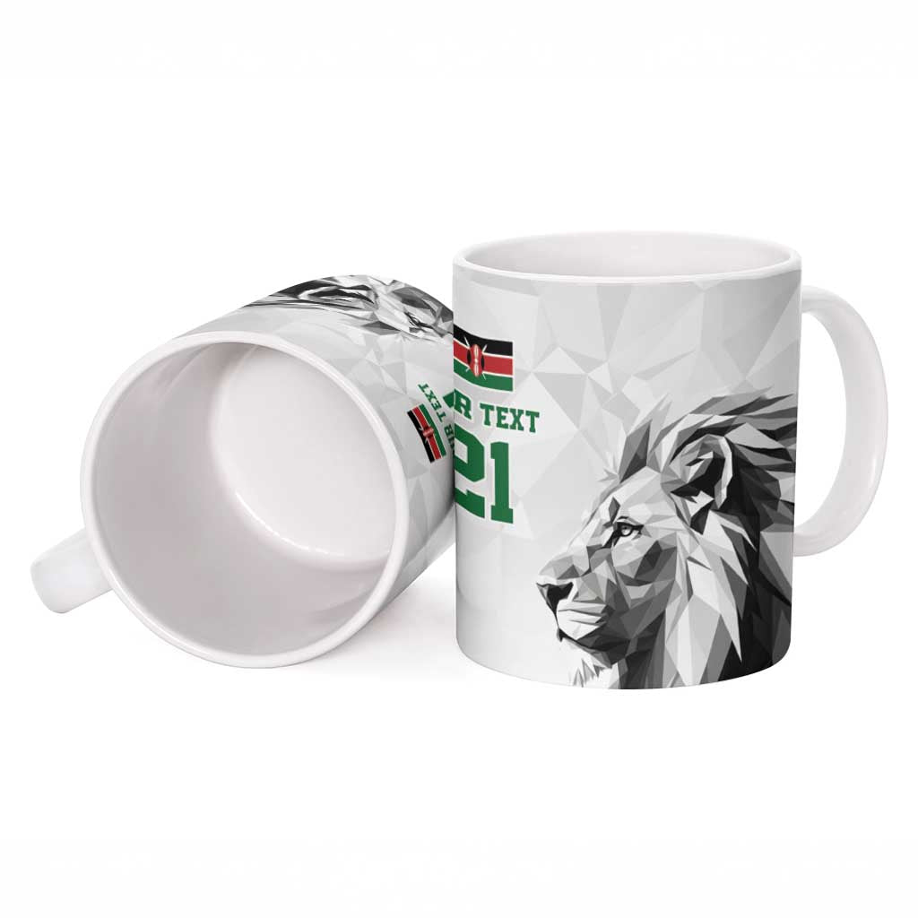 Kenya Rugby Custom Ceramic Mug White Kenyan 22-23 Motif - Wonder Print Shop