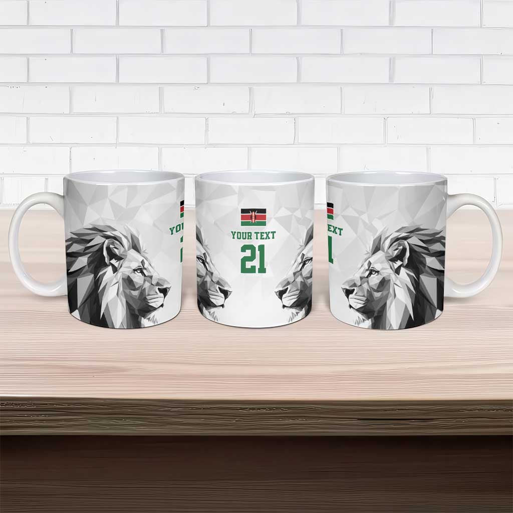 Kenya Rugby Custom Ceramic Mug White Kenyan 22-23 Motif - Wonder Print Shop
