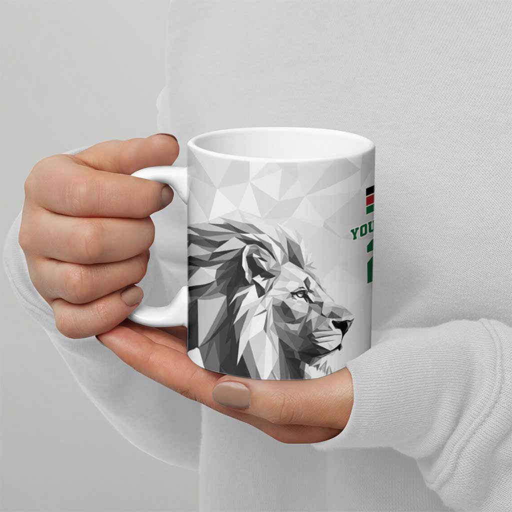 Kenya Rugby Custom Ceramic Mug White Kenyan 22-23 Motif - Wonder Print Shop