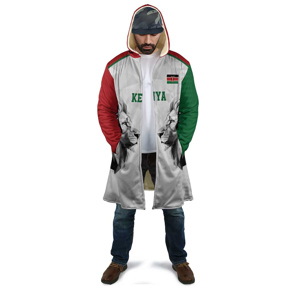 Kenya Rugby Custom Cloak White Kenyan 22-23 Motif - Wonder Print Shop